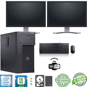 Dell Precision Tower T1700 Ex lease PC Intel i7-4770 3.40GHZ 16GB RAM 256GB SSD …