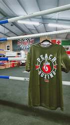 Sports and physical recreation instruction: Peach Boxing Tshirt Khaki