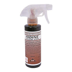 Sporting equipment: Iodine tincture spray