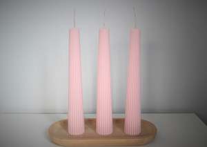 Candle: Ribbed Taper