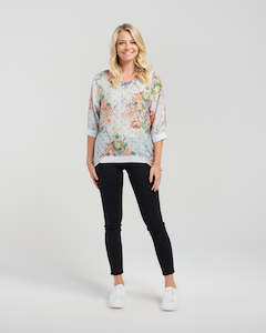 Womenswear: Seduce - Taylor Top - S2026-2 - Sky Fantasy -100% Cotton - 30% Off