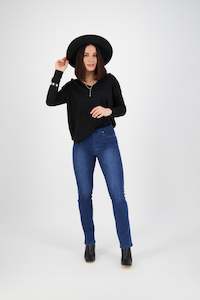 Womenswear: Vassalli - Denim - Style 234D Slight Rub/Fade - Blue Denim