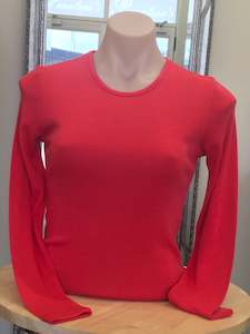 Bay Rd - Merino Harper Crew Neck - BR840 - Carnation