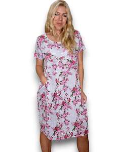 Helga May Jungle Dress - 382541 - White Far Away Rose