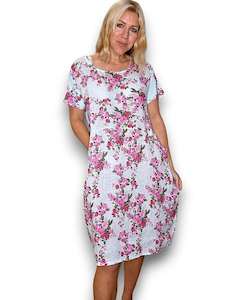 Helga May Jungle Dress - 382401 - Pale Mint Far Away Rose