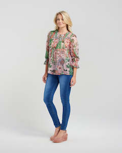 Zafina - Ashley Top - Z1010-1 - Paisley Mix