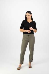 Vassalli - Ankle Grazer Slim Leg Pant - 5791 - Army