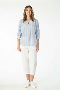 Womenswear: Maglia - S409.409 -  Blue Shirt Striped