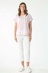 Womenswear: Renoma 9147.06 Top - Pink check