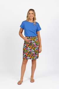 Vassalli - Printed Cotton Skirt - 372AV - Lola - 40% Off