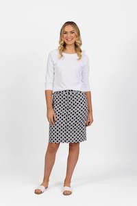 Vassalli - Printed Cotton Skirt - 372AV - Arlo - 40% Off