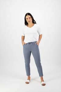 Vassalli - 5790 - 7/8 Elastic waist pant - Atlantic - 50% OFF