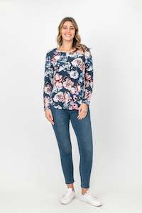 Maglia - Top - W479.999 - Blue/Pink Floral - 50% Off