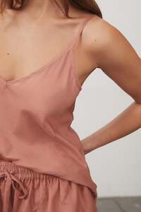 sienna silk cotton voile cami (last one!)