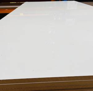 Building supplies wholesaling: HPL MDF Cabinetry Panel Alabaster White 2/S 19mm 2440x1220mm – Penrose Panel & Roofing