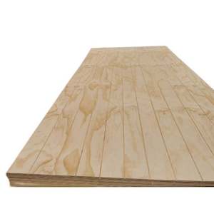 Plywood Pine Natural Timber Veneer V-Grooved 2400x1200x9mm – Penrose Panel & Roofing