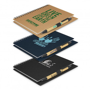 Kraft Eco-Notebook with Eco-Pen