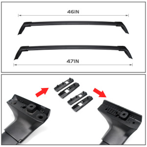 OEM Style ROOF RACK TOP CROSS BAR X 2 FOR TOYOTA HIGHLANDER 2021+ NEWEST SHAPE