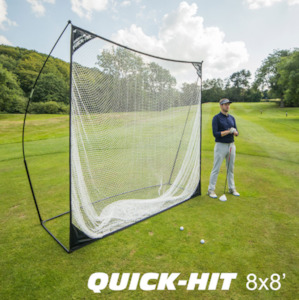 Golf Combo: Quick-Hit & Home Practice Mat with Tees