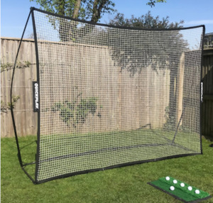 Golf Combo: 12ft Mega Net & Home Practice Mat with Tees