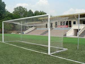 Velocity Football Goals Semi Permanent: Velocity Semi Permanent Football Post - Intermediate 5m x 2m