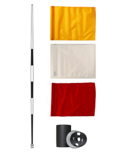 Tournament Pole , HD Flag & Aluminium Cup Set