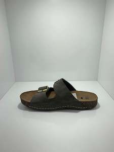 Phoenix two strap cork sandal nubuck leather Cabello