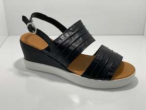 Footwear: Ebony Sandal with Buckle