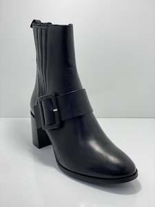 LAZ-H91 Leather Boot Pull on Boot with Buckle