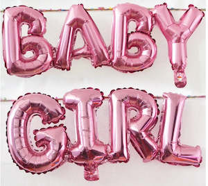 Balloon: 'Baby Girl' foil balloon