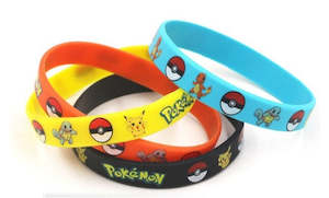 10 pc Pocket Monster Rubber Bracelets