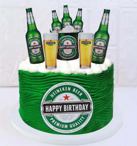 PartySupplies: 6 pcs Beer Bottles cake topper