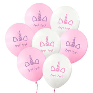 Unicorn: Unicorn balloons - 10 pack - latex - Style B