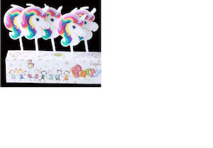 Unicorn candles (5 pack)