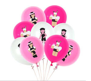 Balloons: 12 pcs Rowblocks Balloons  -  Set D