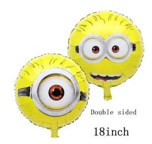 5 pcs Mini Yellow Henchmen foil balloons