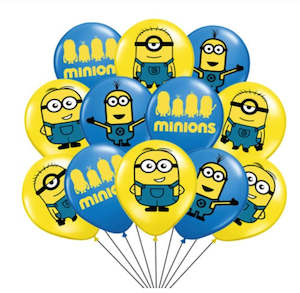 Balloons: 12 pcs Mini Yellow Henchmen balloons