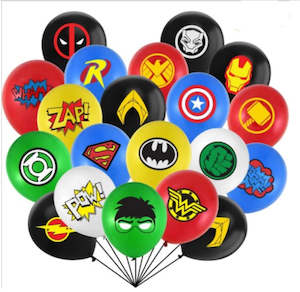 Balloons: NQR  -  10 pcs Superhero balloons