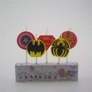 Superhero candles Pack A (5 pack)