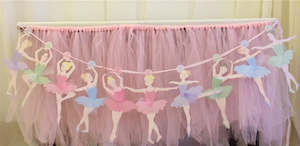 Ballerina birthday banner