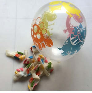 Transparent Dinosaur balloons - 10 pcs