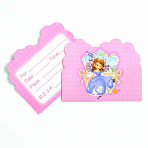 Princesses And Fairies: Sofie invites - 10 pcs