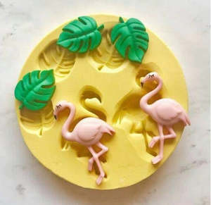 Flamingo: Flamingo and Palm tree silicon mould