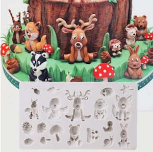 Large woodland animals silicon mould