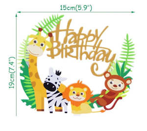 Jungle Cake topper