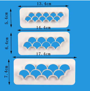 3pc fish scale cutters