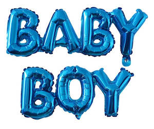 New Baby Gender Reveal: 'Baby Boy' foil balloon