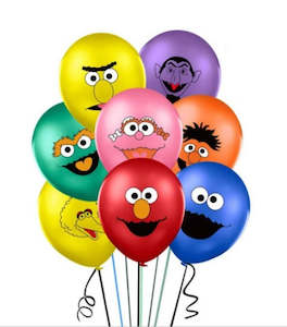 10 pcs Sesame Street balloons