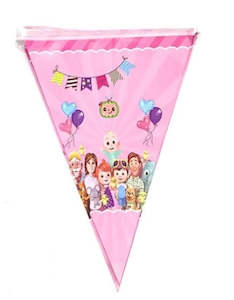 Baby Melon birthday bunting  -  pink