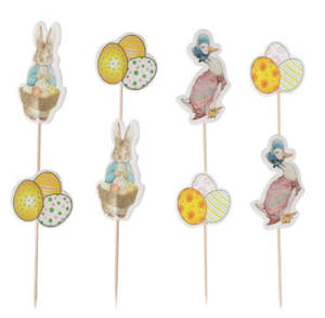 Wrappers: 12 pcs Easter cupcake toppers